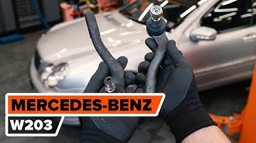 How to change tie rod end MERCEDES-BENZ W203 C-Class [TUTORIAL AUTODOC]