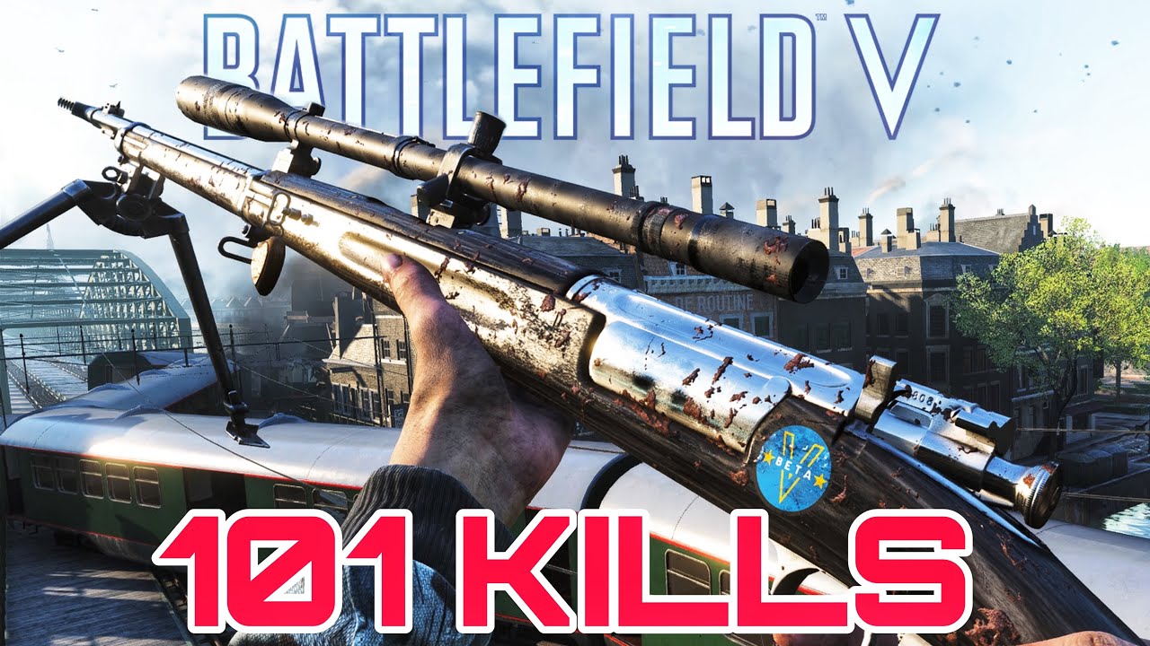 Battlefield V 100+ Kills Krag-Jorgensen Rotterdam Conquest