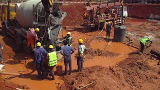 Concrete Pouring For Pile Foundation Engineering Works