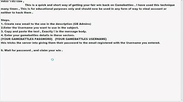 Best Way To hack a Gamebattles Account