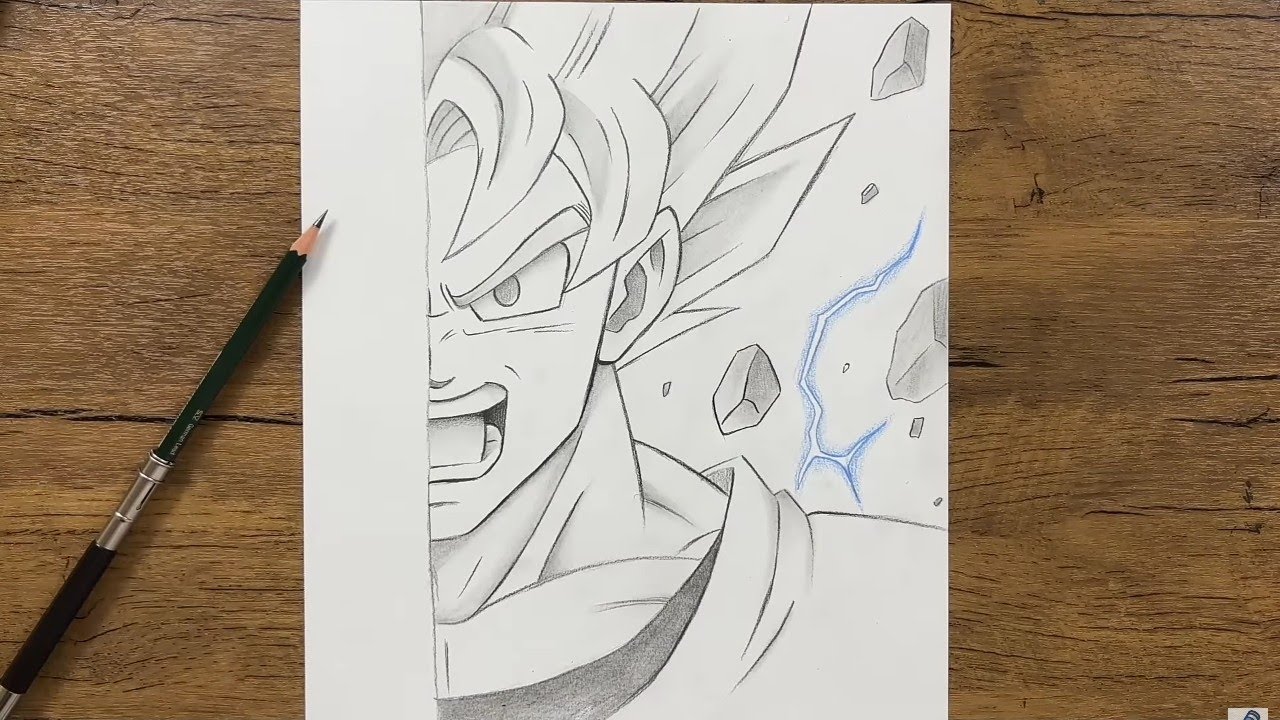 How to Draw Goku Super Saiyan Step-by-Step | Anime Art Tutorial for Beginners