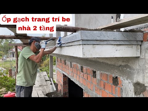 Video trang trí be nhà 2 tầng bằng gạch ốp đơn giản và đẹp - youtube