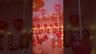 i love you❤ balloon decorations romantic balloon decorations valentine  day balloon decorations