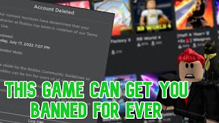 This Game Got Him Banned |Roblox|