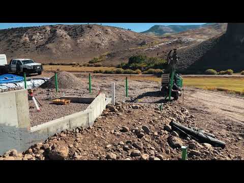Deck Pier installation in rocky soil