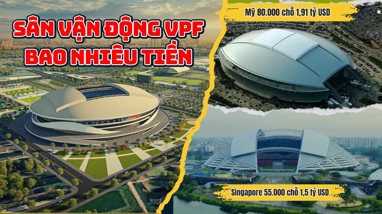 Tại sao sân vận động PVF Hưng Yên chưa công bố TIỀN Chi Phí Xây Dựng như các công trình khác công bố