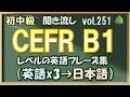 Vol.251: 🌳初中級 英語聞き流し - CEFR B1レベルのフレーズ集