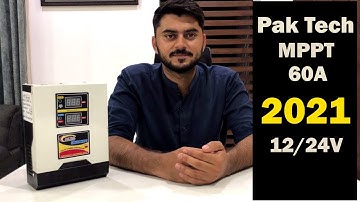 PakTech 60A MPPT Solar Charge controller 2021 new Shape with 12/24 selection button