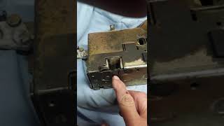 Transit with sliding door lock repair