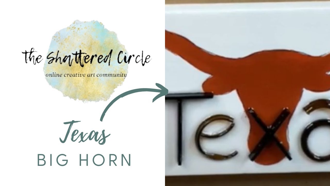 Texas Big Horn (Glass & Resin Art Tutorial) YouTube