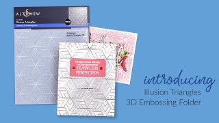 Illusion Triangles 3D Embossing Folder For Card Making