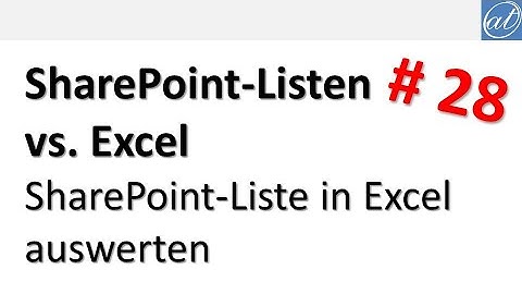SharePoint-Listen - 28 - Listen in Excel auswerten