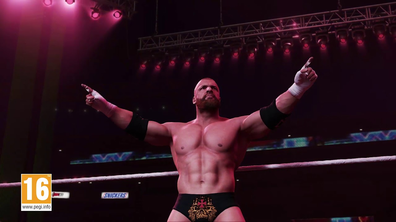 gaming logo WWE 2K18 WrestleMania Edition Trailer