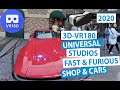 3D Fast & Furious Cars and Shop  | Universal Studios Orlando (VR180)