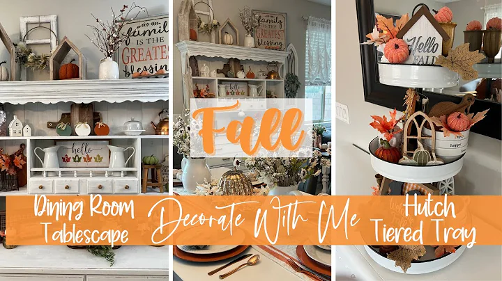 DINING ROOM AND HUTCH FALL DECORATING IDEAS | FALL...