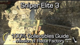 Sniper Elite 3 - 100% Collectibles Guide - Mission 8 - Diaries, Cards, Nests, Shots & Upgrades
