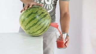 Watermelon smoothie in 2 minutes - Life Hack