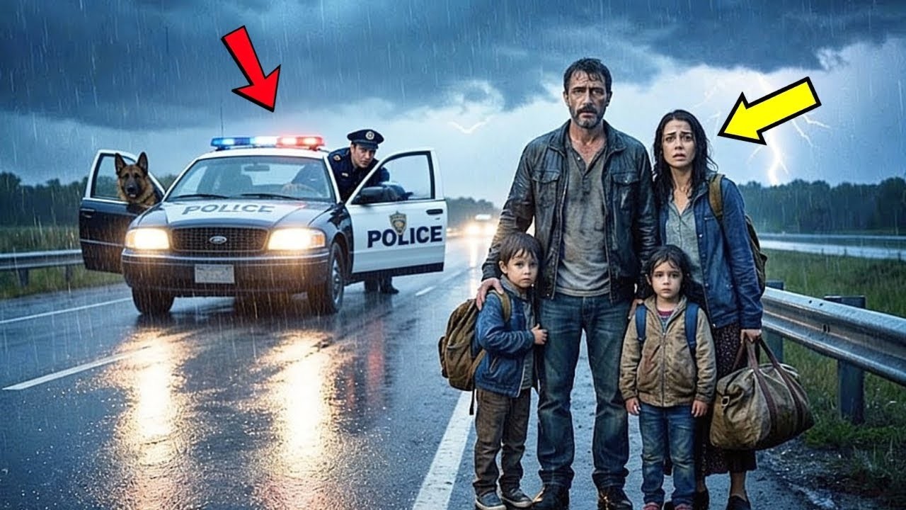 Officer and His Police Dog Saw a Family Walking in the Rain — One Decision Changed Their Lives!