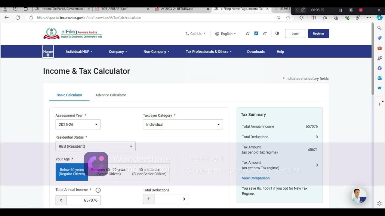How to file income tax form 10e for claiming relief under section 89