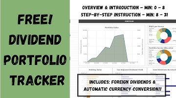 Free Dividend Portfolio Tracker | Track your (foreign) dividend income! + step-by-step instructions