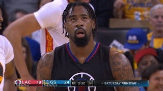 DeAndre Jordan Dunk And-One | Clippers vs Warriors | January 28, 2017 | 2016-17 NBA Season