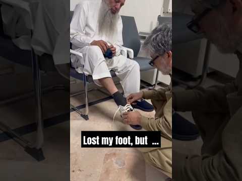 I Helped A Man With Partial Foot Amputation #shorts #amputee