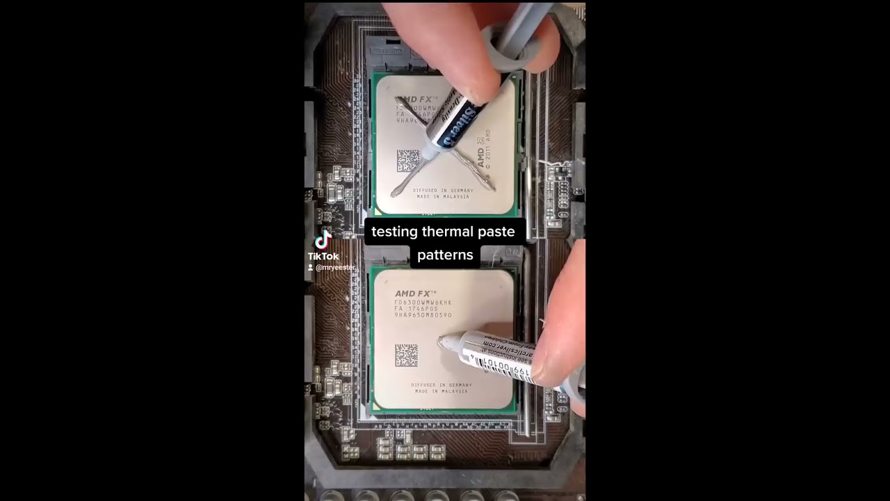 Thermal Paste Patterns X Vs Dot Shorts