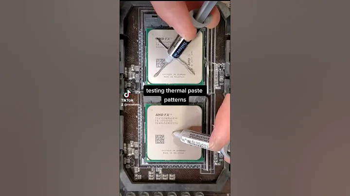 Thermal paste patterns: X vs. Dot #shorts