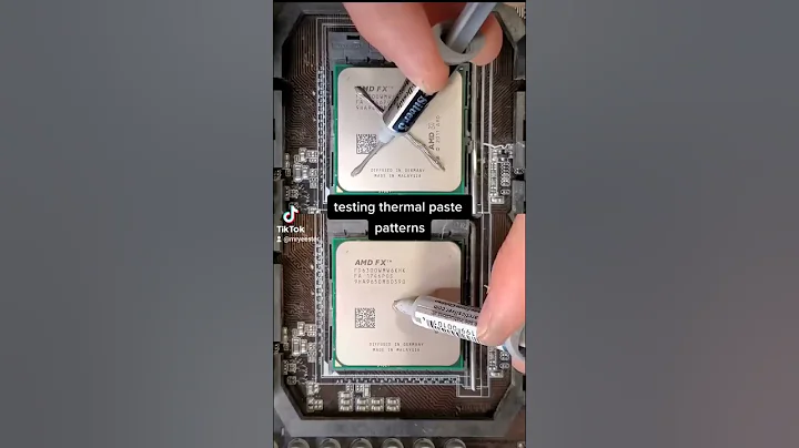 Thermal paste patterns: X vs. Dot #shorts - DayDayNews