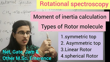 Molecular spectroscopy- Rotational spectra(part-1)Type of Rotor Molecule#3 |chemical science|