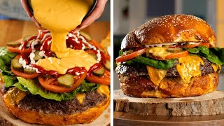 WE MADE A GIANT BURGER! Yummy Recipes Everyone Should Try