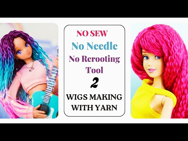 DIY Tutorial: How to Reroot doll hair using rerooting TOOL!!! 