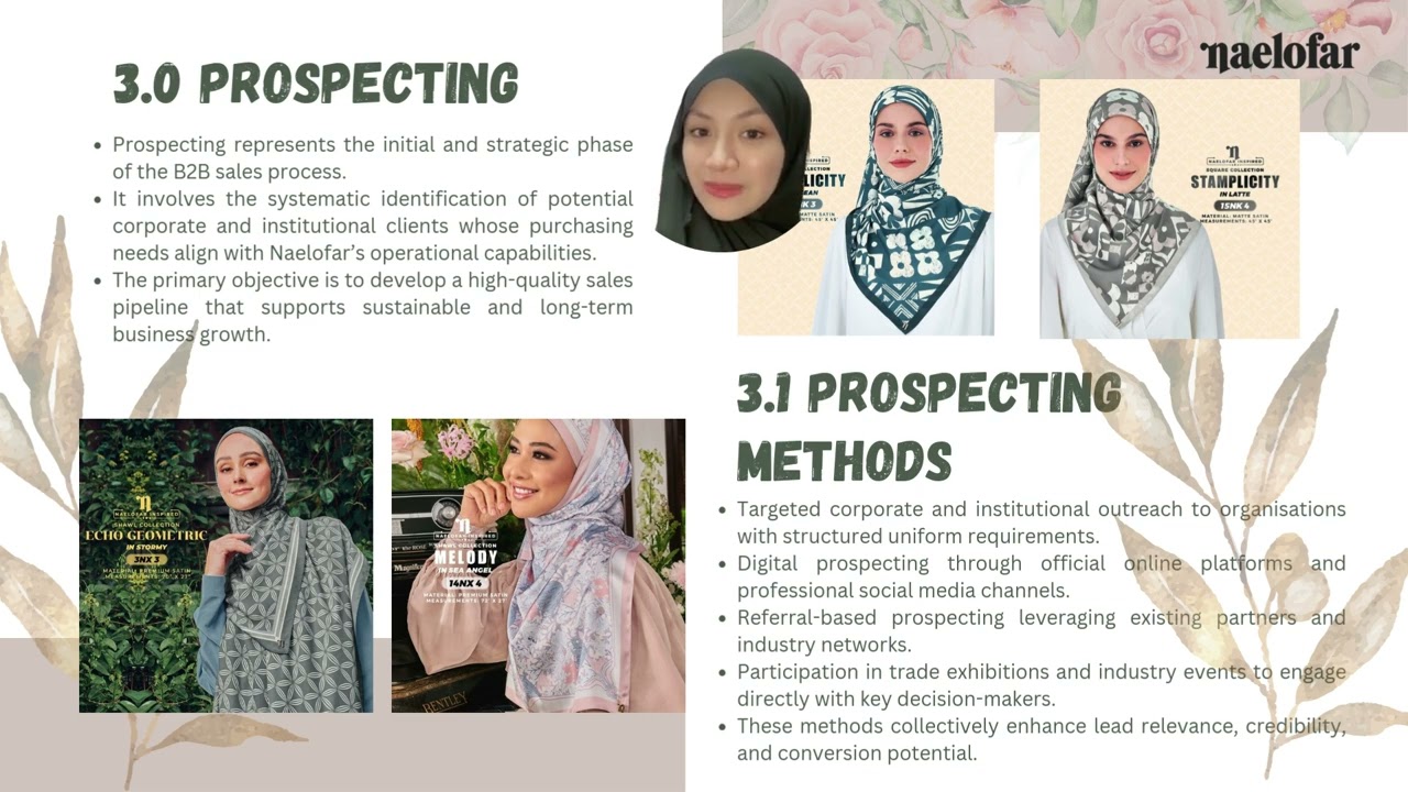 Business-to-Business (B2B) Sales Process in the Arts and Fashion Sector: A Case Study of Naelofar