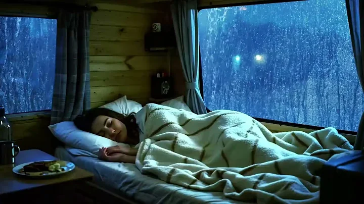 Leave It All To Sink Into Heavy Rain And Thunderstorms - Relax And Sleep In Cozy Car