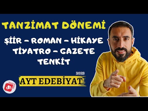 Tanzimat Dönemi'nde Şiir, Roman, Tiyatro, Gazete ve Tenkit 📌/ AYT Edebiyat 2023 (Deniz Hoca) 📘📕