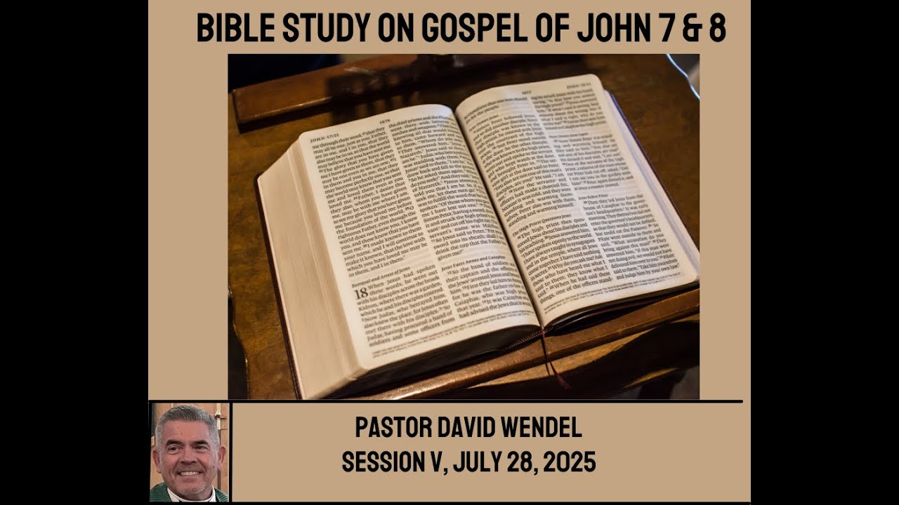 Gospel of John Bible Study, chapters 7 and 8 - YouTube