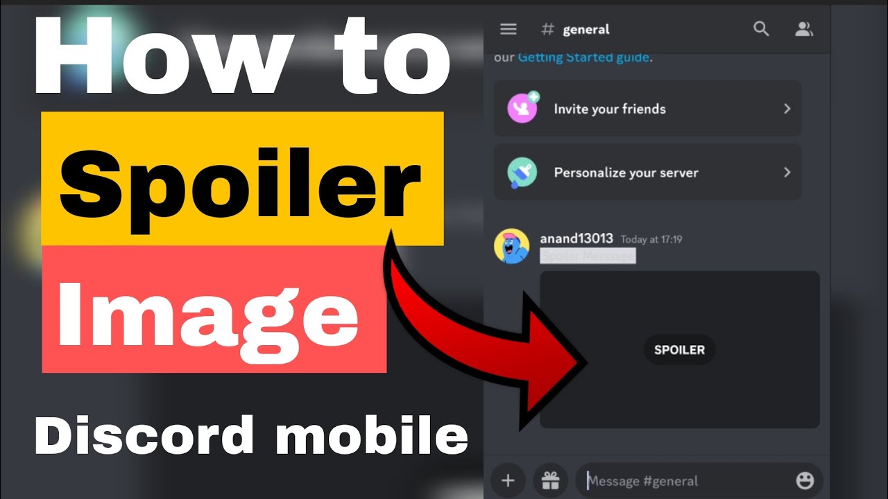 How To Make Spoiler Image On Discord Mobile 