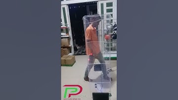 Cổng từ an ninh chống trộm độc lạ 2 màu phong thuỷ cho shop test trước khi lắp cho shop Bình Dương