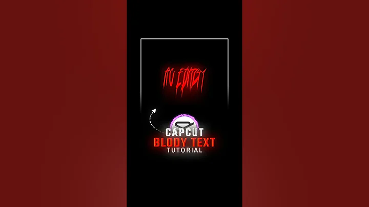 CapCut Horror Text Effect | Bloody Text Animation Tutorial🔥💀| #shorts #hceditz41