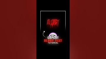 CapCut Horror Text Effect | Bloody Text Animation Tutorial🔥💀| #shorts #hceditz41