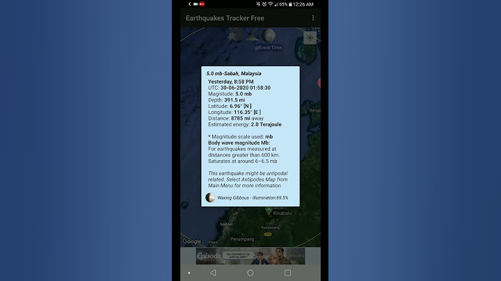 5.0 Earthquake Sabah, Malaysia 6-29-20