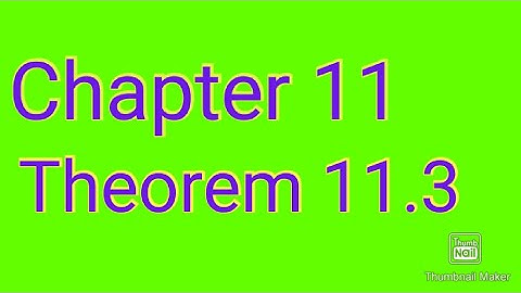 Class 10 |Math |chapter 11 |theorem 11.3