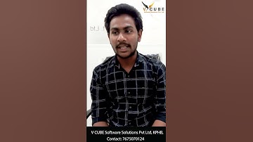 Java Full Stack student review | V CUBE Software Solutions Pvt. Ltd. Kphb