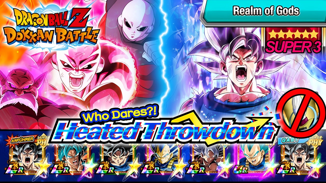 Level 2: (SUPER3) Vs. Realm of Gods - Who Dares?! Heated Throwdown • DBZ: Dokkan Battle (4K 60FPS)