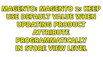 Magento 2: Keep use default value when Updating product attribute programmatically in store view...