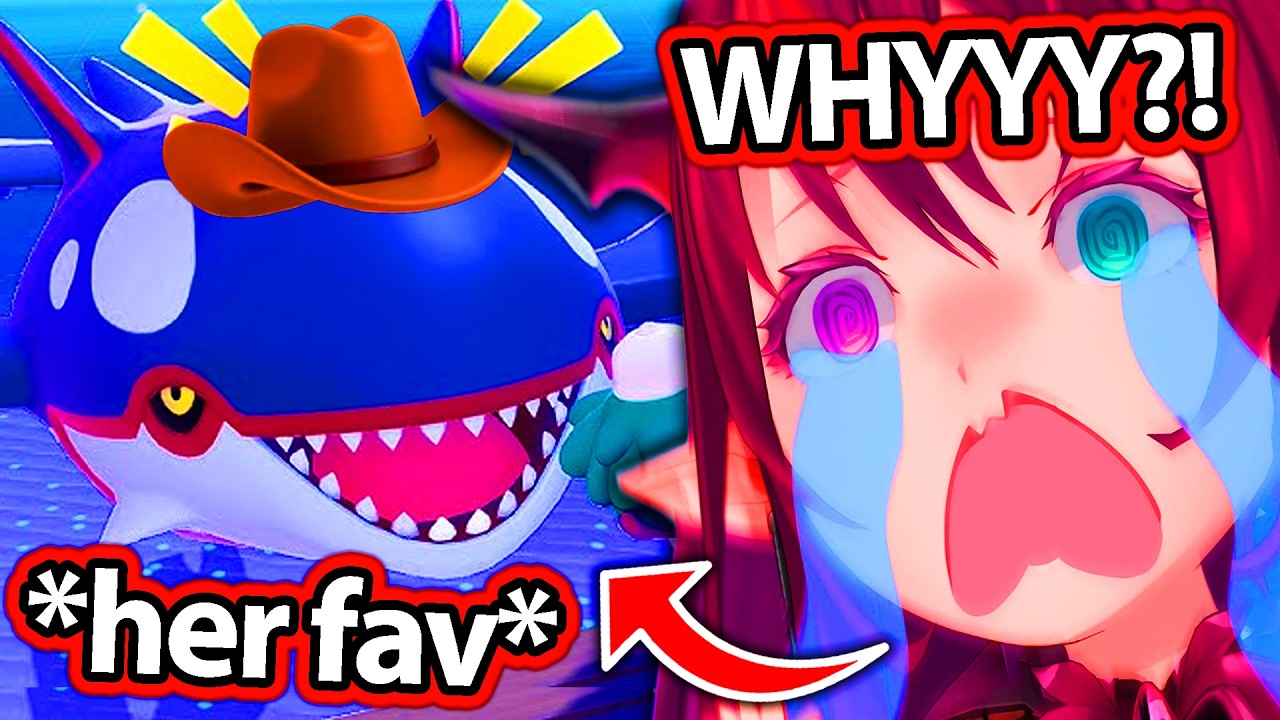 IRyS Reaction to Kyogre Talking Like a Cowboy In Pokopia is Hilarious 【Hololive】