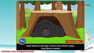 ** [TIẾNG ANH CHO BÉ] Truyện Ngắn: Gấu Lười Biếng (The Lazy Bear) | Học Về 4 Mùa & Thiên Nhiên