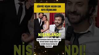 Ünlü komedyen Hasan Can Kaya, uzun süredir birlikte olduğu sevgilisi Duygu Karabaş ile nişanlandı.