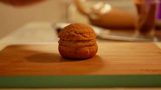 Choux craqueline pastry filling video
