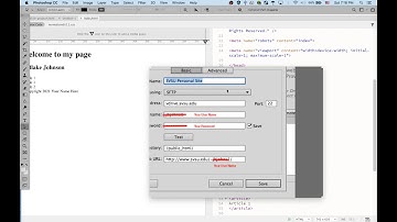 Server Settings for Dreamweaver